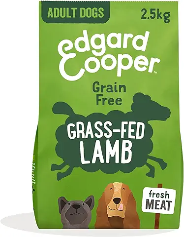 Edgard & Cooper Pienso Perros Adultos Comida Seca Natural Sin Cereales, Fácil de Digerir, Alimentación Sana Sabrosa y Equilibrada (Cordero, 2.5 kg (Paquete de 1))  