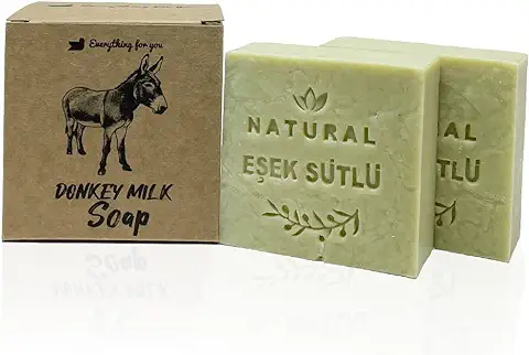 El Jabón de Leche de Burra Orgánica se Elabora de Forma Artesanal Suaviza la piel Aporta Vitalidad Brillo Gracias los Minerales que Contiene Nutre Refresca la piel Jabón Natural Antiséptico 140x2 280g  