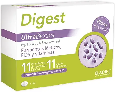Eladiet - Digest UltraBiotics 30 Comprimidos ,18 gr  