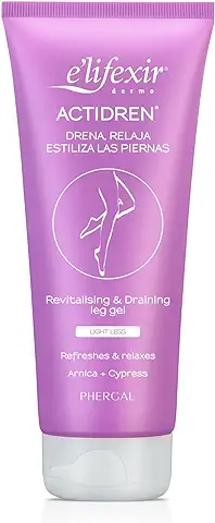 Elifexir Actidren - Gel Relajante de Piernas | Drena, Relaja y Estiliza las Piernas| Mejora la Circulación | Reduce el Volumen de Piernas y Tobillos Hinchados | 200 ml | 1 Unidad  