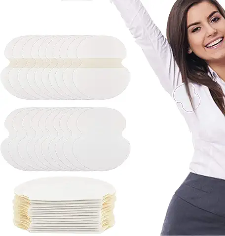 EMAGEREN 60pcs Almohadillas para Sudor Axilas Parches para Axilas Anti-sudor Protectores para Sudor Axilas Desechables Protector de Axilas para Camisas para Absorción Sudor y Reducir Olor de Ropa  