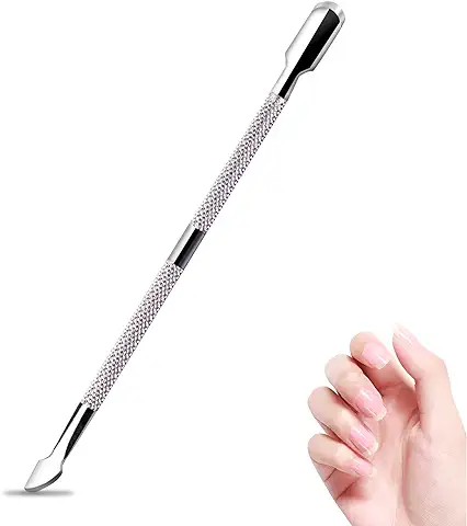 Empujador de Cutículas de Doble Cabeza,Herramienta de Corte de Cutícula de Uñas para Eliminar en Piezas Cortacutículas y Cutículas para el Cuidado de las Uñas y la piel Muerta  