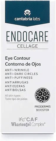 Endocare Cellage Contorno de Ojos - Crema Antiarrugas, Antiojeras, Antibolsas, Nutritiva, Redensificante y Drenante, Disminuye las Ojeras Oscuras, 15ml  