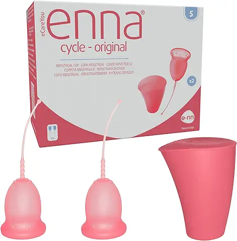 Enna Cycle - Copas Menstruales Y Caja Esterilizadora, TALLA S, 2 Unidad  