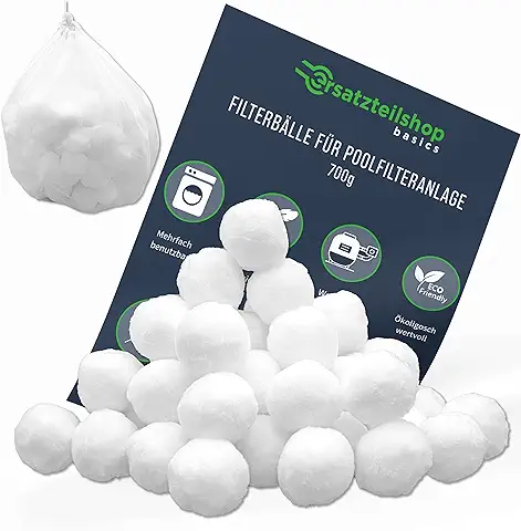 Ersatzteilshop Basics Bolas Filtrantes para Sistemas de Filtrado de Arena (700 g) Bolas Filtrantes para Arena de Cuarzo o Arena Filtrante Limpiador de Piscinas Reutilizable y Ecológico  