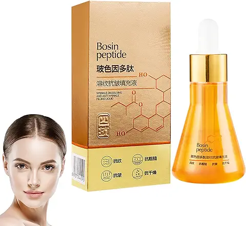 Esencia de Péptidos para el Rostro, Serum Péptido Reverso, Suero Peptídico de Colágeno, Sérum Hidratante y Reafirmante, Para Todo Tipo de Pieles Iluminación Facial y Reducción de Arrugas  