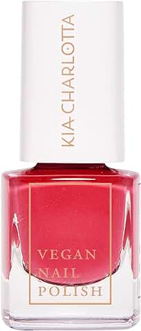 Esmalte de Uñas Vegano Confident (frambuesa), 14 Esmaltes de Uñas, 100 % Vegano, sin Sustancias Nocivas y Naturales, Fabricado en Alemania, Calidad Prémium, 5 ml.  