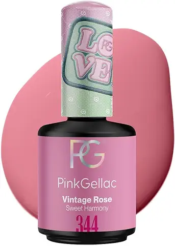 Esmalte gel Pink Gellac 344 Vintage Rose Rosa Vegano  