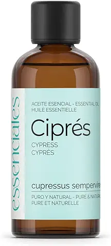 Essenciales - Aceite Esencial de Ciprés BIO, 100% Puro y Ecológico, 100 ml | Aceite Esencial Cupressus Sempervirens  