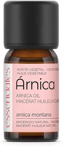 Essenciales - Aceite Vegetal Natural de Árnica BIO, Certificado ECOLÓGICO, 10 ml | Aceite Vegetal Arnica Montana  