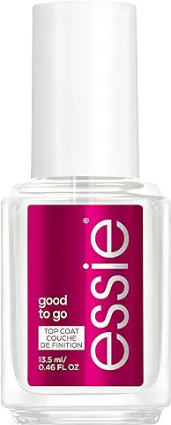Essie, Tratamiento de uñas Top Coat Good to Go, Acabado brillo y Secado rápido, transparente, 13.5 mL