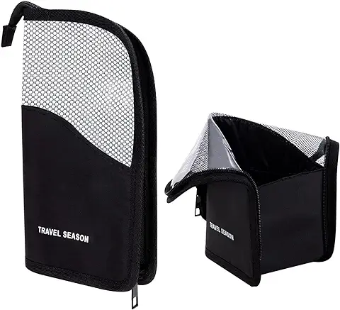Estuche Brochas Maquillaje, Brochas Maquillaje Bolsa, Bolsa Maquillaje Portátil, Bolsa Almacenamiento Gran Capacidad Cepillos Maquillaje, Productos para el Cuidado de la Piel y Bolígrafos (Negro)  