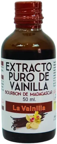 Extracto de Vainilla | Extracto Puro de Vainilla Bourbon de Madagascar | Repostería - Helados - Postres - Cafés | Sin Aditivos Ni Conservantes | 50 ml  