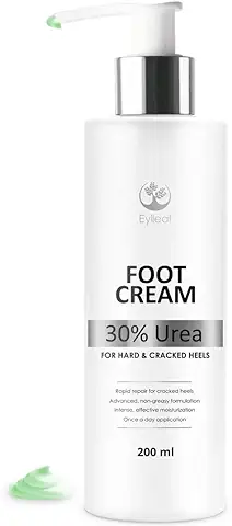 Eylleaf Crema de Pies 30% Urea - Crema Hidratante Para Pies Secos y Talones Agrietados 200ml  