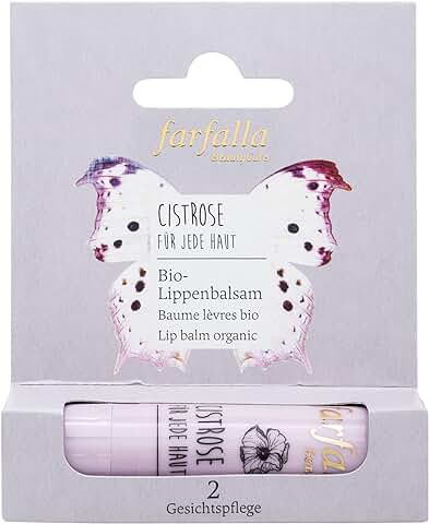 Farfalla Cistrose – Bálsamo Labial Orgánico – Cosmética Natural 100% Certificada (1 x 4,6 g)  
