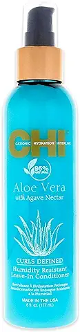 Farouk Chi Aloe Vera Curls Defined Leave In Acondicionador 177ML, Único, Estándar, 177  