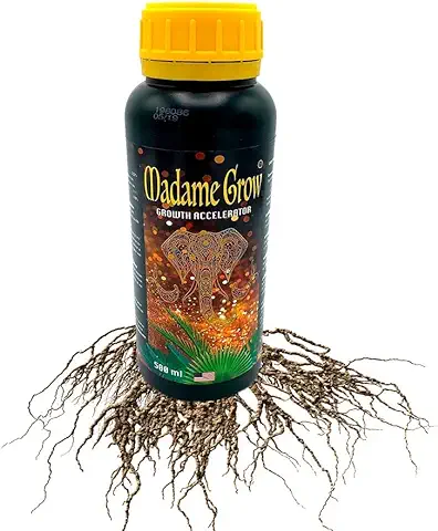 Fertilizante Orgánico – Enraizante para Plantas – BIO GROWTH ACCELERATOR – Abonos para Plantas – Fertilizante Crecimiento – Estimulador de Raíces – Enraizante Natural – Abono Floración (500 ml)  