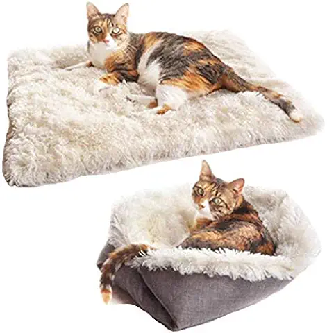 Fidofox® Cama Gatos Perros Pequeños. Colchón Manta Mascotas Reversible Nido Verano Invierno - Protección Viaje Asiento Coche  