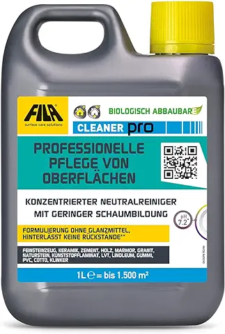 FILA Surface Care Solutions, Limpiador Profesional Neutro Cleaner Pro, para el Cuidado de Superficies, 1 Litro  
