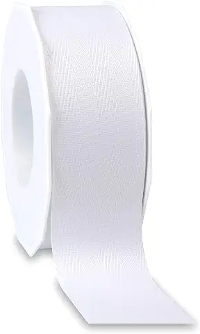 Finemark 25 m x 40 mm Cinta Decorativa Love Nature Blanco Cinta de Regalo Cinta Cinta Cinta Cinta Cinta Ecológica Reciclado 100% Material Reciclado Botellas Antiguas del Mediterráneo  
