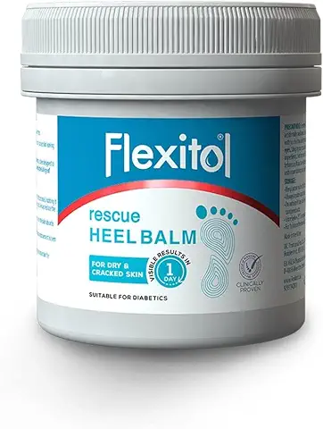 Flexitol Rescue Bálsamo para los talones - Tratamiento médicamente probado para pies secos y agrietados - 25% de urea Hidratación intensa