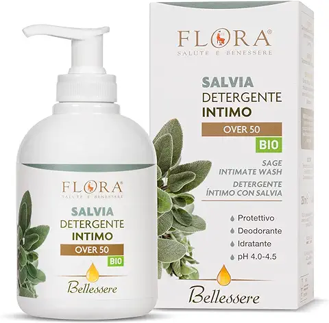 Flora Gel Intimo Salvia +50 Menopausia Protec Hidrat 250-300 g  