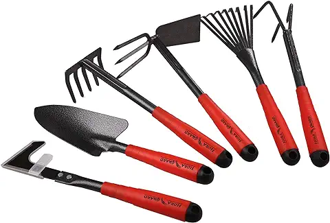 FLORA GUARD Herramientas de Jardinería - Herramientas de Jardín 6 Piezas Set Regalos de Jardinería  