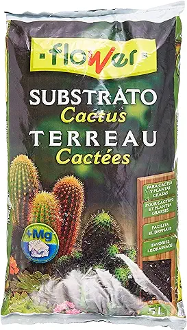 Flower Substrato Cactus 5l, Marrón, 23 x 4 x 40 cm  