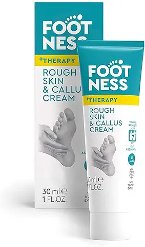 Footness Crema Removedor de Callos y Durezas- Elimina los Callos y Durezas en 7 Días con 2% de ácido Salicílico (30 ml)  