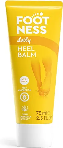 FOOTNESS Heel Balm - Bálsamo para Talones con 10% de Urea, Hidrata y Nutre Eficazmente la piel (75ml)  
