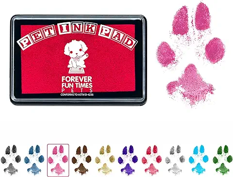 Forever Fun Times Kit de Impresión de Patas de Mascota de Fácil Limpieza | Consiga Cientos de Impresiones con un Solo Kit de Impresión de Patas de bajo Coste | 100% Seguro y Apto para Mascotas  