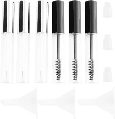 FRCOLOR 3 Juegos de Pinceles para Pestañas, tubo Vacío, tubo para Máscara de Pestañas, Recipiente para Crema de Pestañas, Botella con Varilla de Pestañas para Mujeres  
