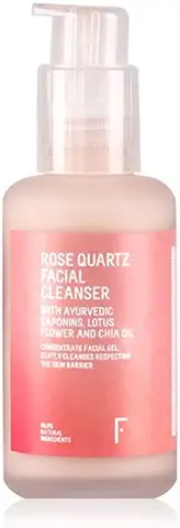 Freshly Cosmetics Limpiador Facial 99% Natural Formato gel para una Limpieza sin Irritación. Rose Quartz, 100 ml  