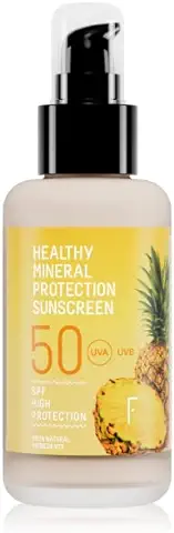 Freshly Cosmetics Protector Solar SPF 50 con Filtros Físicos Healthy Mineral, 100ml  