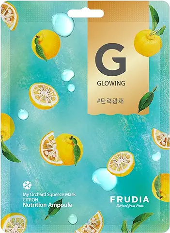 FRUDIA. My Orchard Mascarilla Facial con Extracto de Cítricos. Nutrition Ampoule. Efecto Iluminador. Mejora el Brillo y la Elasticidad. Sin Sensación Pegajosa. Contenido 20 ml.  