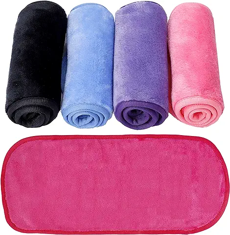 Ft-Shop - Toallitas Desmaquillantes Microfibra, 5 Piezas  