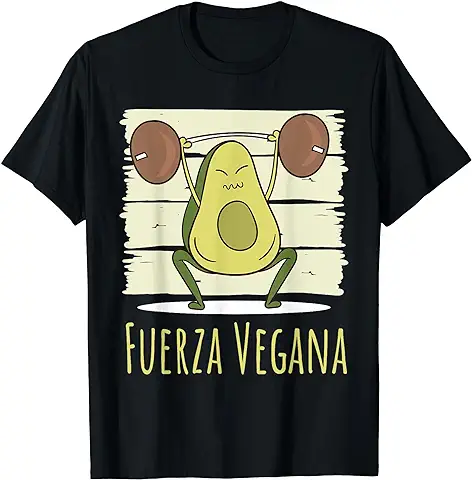 Fuerza Vegana Avocado Gym Gimnasio Humor Hombre Mujer Regalo Camiseta  
