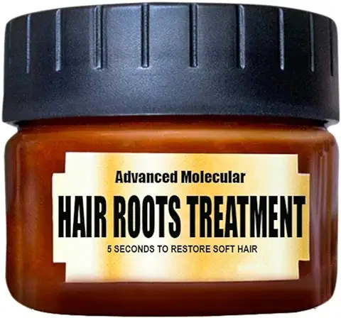 Fulltime (TM) Advanced Molecular Hair Roots Treatment, Keratina Tratamiento para el Cabello Mascarilla Acondicionador Nutritivo, Reparaciones Daños Cabello Raíz del Cabello (A)  