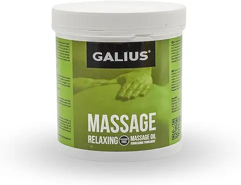Galius - Aceite Sólido para Masaje Relajante - Aceite Esencial con Extracto de Harpagofito - Aceites Esenciales Antiinflamatorios - Aceite Corporal para Deportistas y Profesionales del Masaje 500ml  