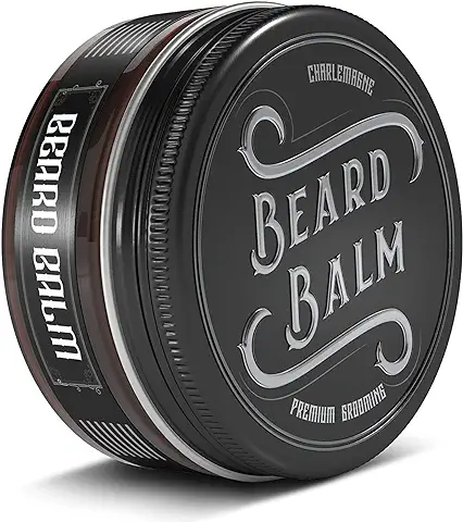 GANADOR DEL TEST 1,1 - Charlemagne Beard Balm - Bálsamo para la Barba Natural - Cera Barba Cuidado de la Barba - Crema para Barba Desarrollada por Barberos - Pomada para la Barba - Balsamo Barba  