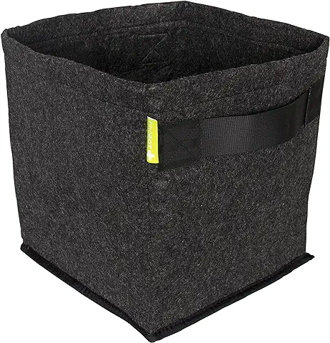 GARDEN HIGHPRO | PROPOT 50L 33x33x46cm | Maceta Textil con asas | Active Fabric pots | Pet Reciclado | Resistentes | Reutilizables y Lavables  