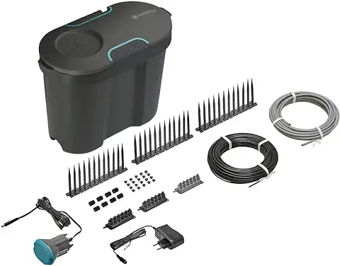 Gardena kit de Riego para Vacaciones con Depósito de Agua: Kit de Riego Interior y Exterior para Plantas en Maceta, Transformador con Temporizador Integrado, Función de Parada Automática (13366-20)  