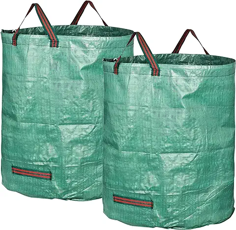 GardenMate 2 Bolsas de Basura de Jardín de 272 L | Tejido de Polipropileno (PP) Robusto de 150 g/m2  