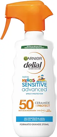 Garnier Protector Solar Spray Niños Delial Resistente al Agua, Arena, Sal y Cloro SPF50+ - 270 ml