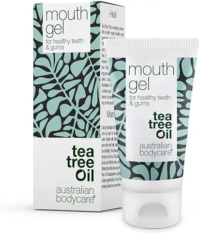 Gel Bucal para Encías y Lengua Secas, Irritadas y Sensibles - 50ml | Gel Bucal con Aceite de Árbol de Té Natural Contra Bacterias | Alivio de la boca seca | 100% Vegano  