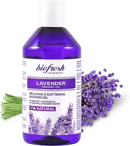 Gel de Ducha Relajante y Suavizante con Aceite de Lavanda Orgánico Lavanda 300 ml  