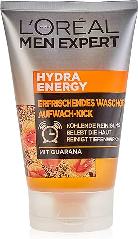 Gel de Limpieza L'Oréal Men Expert Hydra Energy para Despertar, 100 ml  