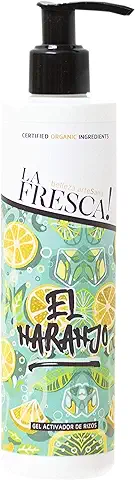 Gel de Rizos El Naranjo para el Cuidado del Cabello, Mejora la Hidratación, el Brillo, el Volumen y la Elasticidad. Con Extractos Ecológicos, Naturales y Veganos. - 250 ml.  