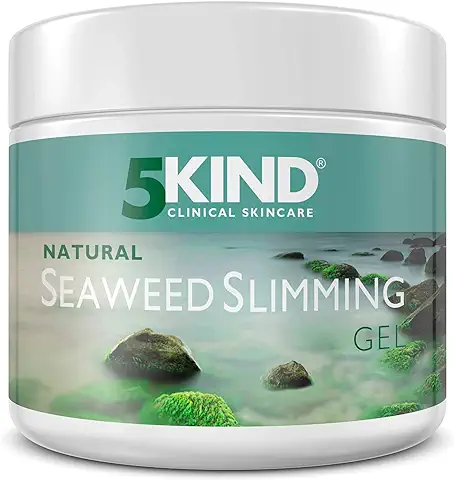 Gel Reductor Natural de Algas Marinas 5kind. Crema Anticelulítica con Cafeína. Reafirma su Piel y Reduce la Celulitis Visible SUAVEMENTE. Gel para Ultrasonido con Algas Marinas, Café y Aceite de Menta  