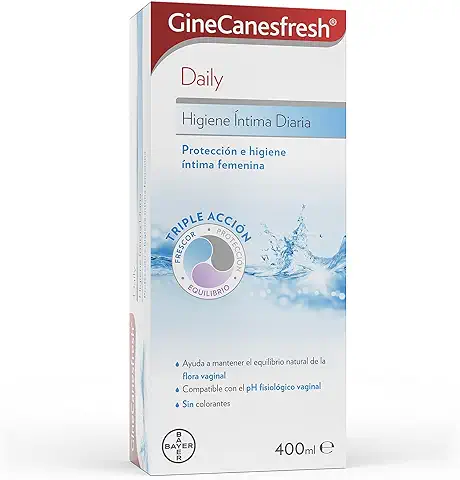 GineCanesfresh Cuidado Íntimo Gel Higiene Íntima Diaria con Extracto de Flor de Loto, Glicina y Ácido Láctico, Ayuda a Proteger la Zona Íntima y su pH, 400 ml  